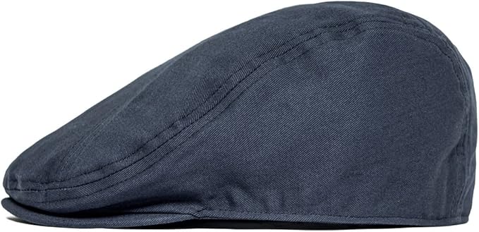 BOTVELA Men Cotton Twill Newsboy Flat Ivy Driving Hat Fitted Cap