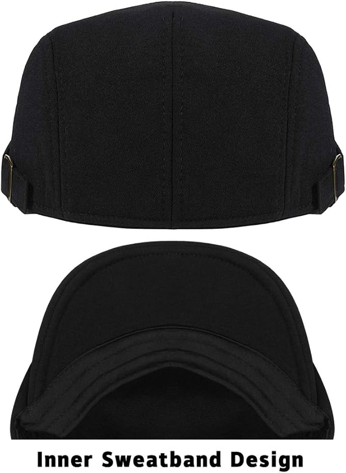 WETOO Men's Flat Cap Gatsby Newsboy Lvy Irish Hats Driving Cabbie Hunting Cap