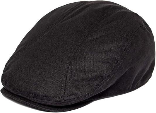 BOTVELA Men Cotton Twill Newsboy Flat Ivy Driving Hat Fitted Cap