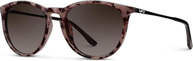 WearMe Pro Women's Round Sunglasses with Polarized UV Protection, Trendy Retro Designer Style
