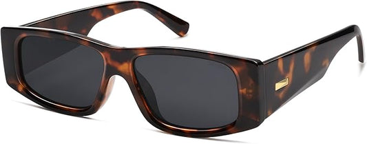 SOJOS Trendy Y2K Rectangle Polarized Sunglasses for Women Men Fashion Designer Rave Sunglasses SJ2228