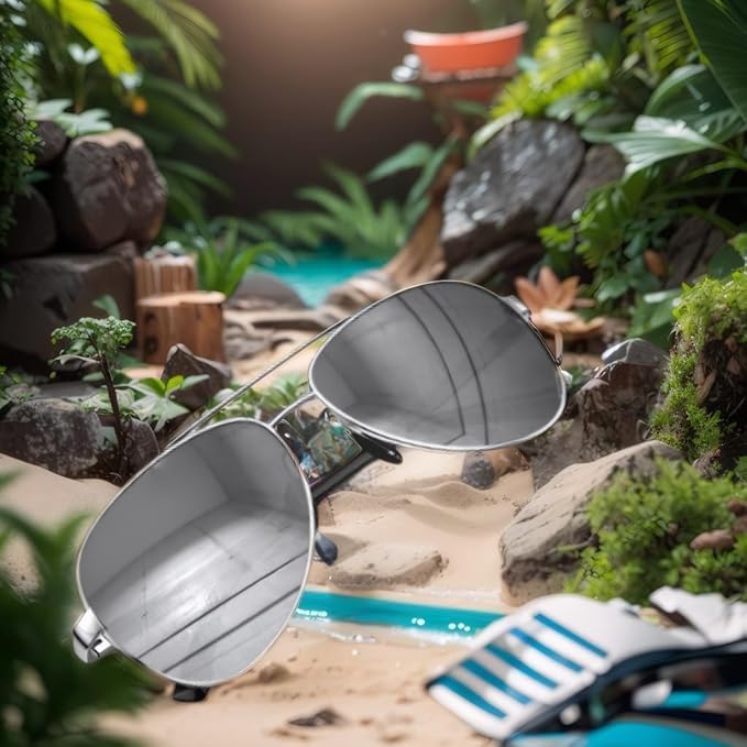 LUENX Aviator Sunglasses for Men Women Polarized - UV400 Protection, Stylish Shades, Driving, Outdoor Activities