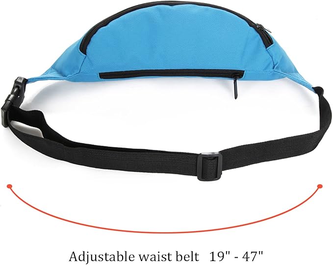 DAITET Crossbody Fanny Pack for Men&Women,Large Waist Bag & Hip Bum Bag with Adjustable Strap for Outdoors Workout Traveling Casual Running Hiking Cycling