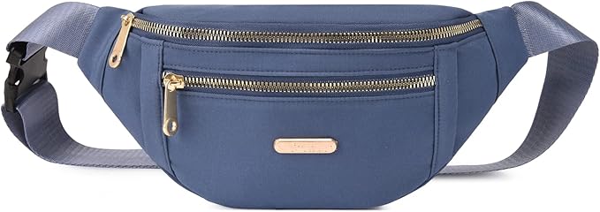 DAITET Crossbody Fanny Pack for Men&Women,Large Waist Bag & Hip Bum Bag with Adjustable Strap for Outdoors Workout Traveling Casual Running Hiking Cycling