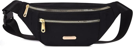 DAITET Crossbody Fanny Pack for Men&Women,Large Waist Bag & Hip Bum Bag with Adjustable Strap for Outdoors Workout Traveling Casual Running Hiking Cycling