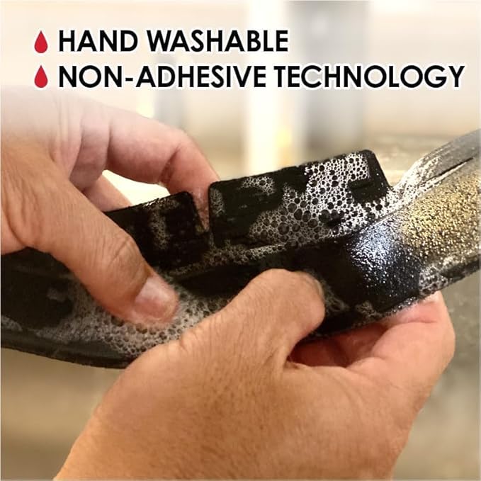 Stankeez Hat Liners - Reusable Hat Sweat Liner - Hand Washable & Non-Adhesive Shields Pad for Hats - Shaper & Protector Insert from Sweat & Odor - Unisex All Type of Sports Cap - Black