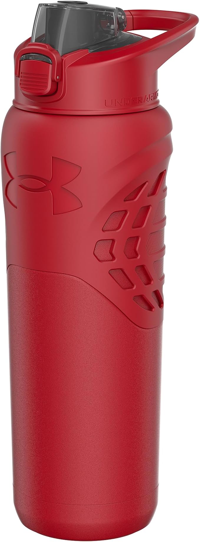 Under Armour 24Oz Stainless Steel Water Bottle, Insulated, Carabiner Easy Carry Hook, Leak Proof, Kids & Adults, All Sports, Gym
