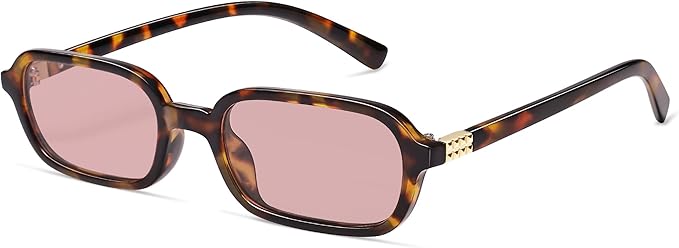 Retro Rectangular Sunglasses for Women Vintage Fashion Trendy Funny Small 90s Square Sunnies 2025 AP3698