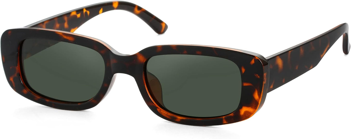 Kursan Small Rectangle Sunglasses for Women Men Square Frame Sun Glasses – 100% UV400 Protection