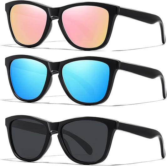 Sunglasses Womens Polarized Sunglasses for Mens Womens Retro Mirror Lens for Driving Fishing UV400 Protection