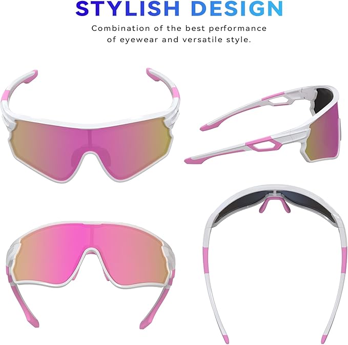 BEACOOL Polarized Sports Sunglasses for Men Women Youth Baseball Cycling Running Driving Fishing Golf Motorcycle TAC Glasses