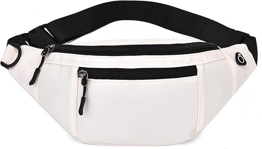 DAITET Crossbody Fanny Pack for Men&Women,Large Waist Bag & Hip Bum Bag with Adjustable Strap for Outdoors Workout Traveling Casual Running Hiking Cycling