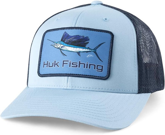 HUK Men's Trucker, Anti-Glare Snapback Fishing Hat