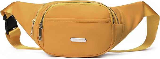 DAITET Crossbody Fanny Pack for Men&Women,Large Waist Bag & Hip Bum Bag with Adjustable Strap for Outdoors Workout Traveling Casual Running Hiking Cycling