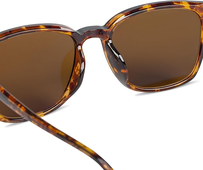 B.N.U.S Scratch-Resistant Polarized Sunglasses with Corning Glass Lenses for Superior Clarity and UV Protection