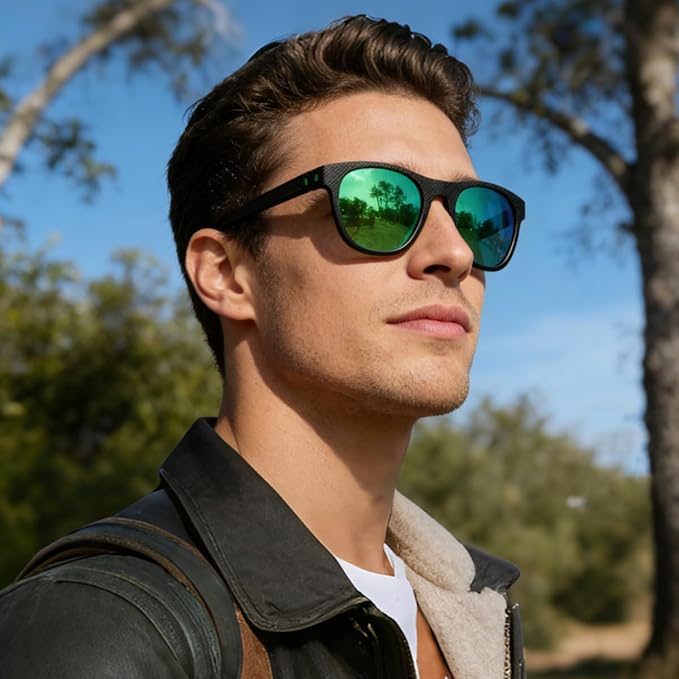 3 Pack Polarized Sunglasses for Men Women, Lightweight UV Protection Sports Sun Glasses for Driving Fishing Golf