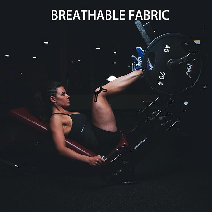 12pcs Tape for Knees, Breathable Precut Sports Athletic Strips Tape Knee Support Stickers for Lowering Injury Increasing Flexibility(Black)