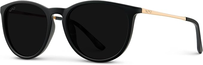 WearMe Pro Women's Round Sunglasses with Polarized UV Protection, Trendy Retro Designer Style