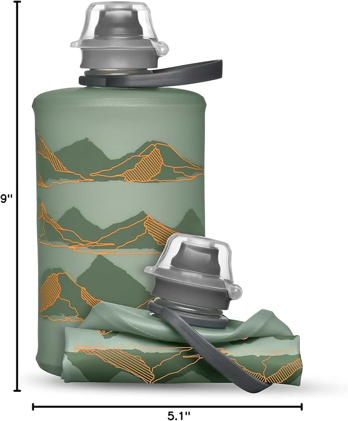 HydraPak Stow Collapsible Water Bottle – 350ml, 500ml, 1L – Ultralight, Leak-Proof, BPA-Free, Filter Compatible Travel & Hiking Flask
