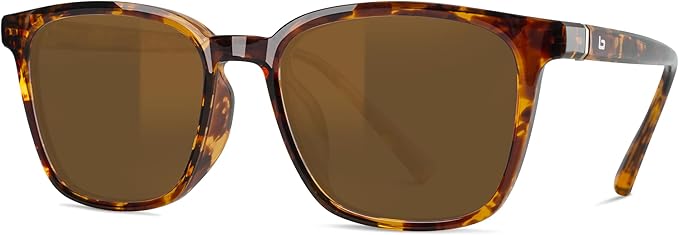 B.N.U.S Scratch-Resistant Polarized Sunglasses with Corning Glass Lenses for Superior Clarity and UV Protection