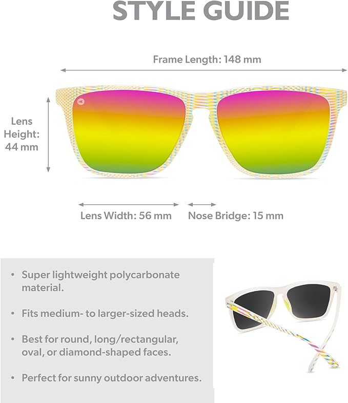 Knockaround Fast Lanes and Fast Lanes Sport Polarized Lightweight Sunglasses for Men & Women - UV400 Protection - Running