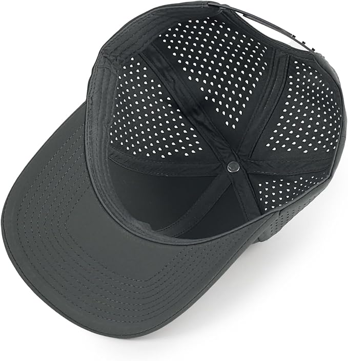 kozinu Quick Dry Baseball Cap Curved Brim Snapback Hat Laser Cut Mesh Ball Cap Golf Ball Cap for Men Women