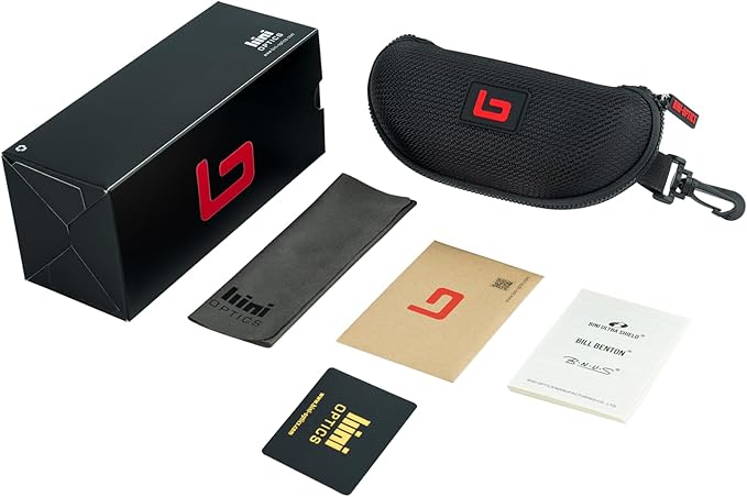 B.N.U.S Scratch-Resistant Polarized Sunglasses with Corning Glass Lenses for Superior Clarity and UV Protection