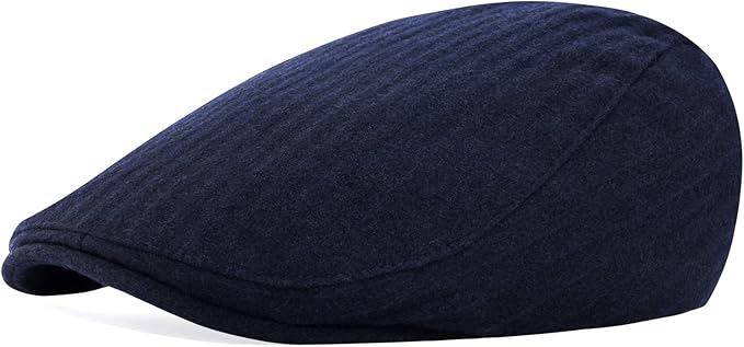 STARANCE Men's Flat Cap Wool Tweed Driving Irish Newsboy Hat
