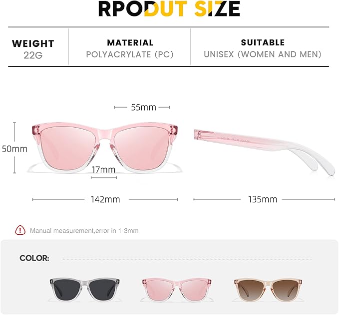 Sunglasses Womens Polarized Sunglasses for Mens Womens Retro Mirror Lens for Driving Fishing UV400 Protection