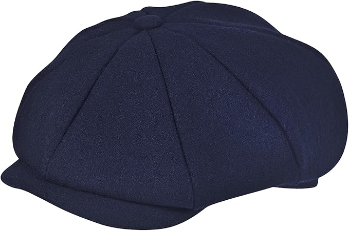 POUDAY Wool Blend Newsboy Cap for Men Irish Cap Newsboy Hat Newsies Cabbie Hat