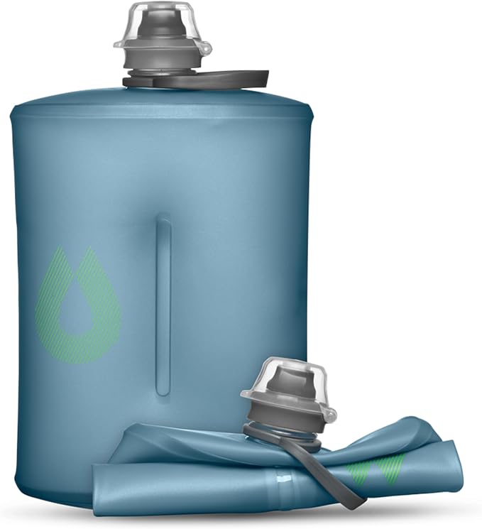 HydraPak Stow Collapsible Water Bottle – 350ml, 500ml, 1L – Ultralight, Leak-Proof, BPA-Free, Filter Compatible Travel & Hiking Flask