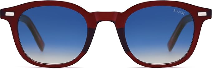 SOJOS Retro Square Sunglasses for Women Men Vintage Shades UV Protection Sunnies SJ2316