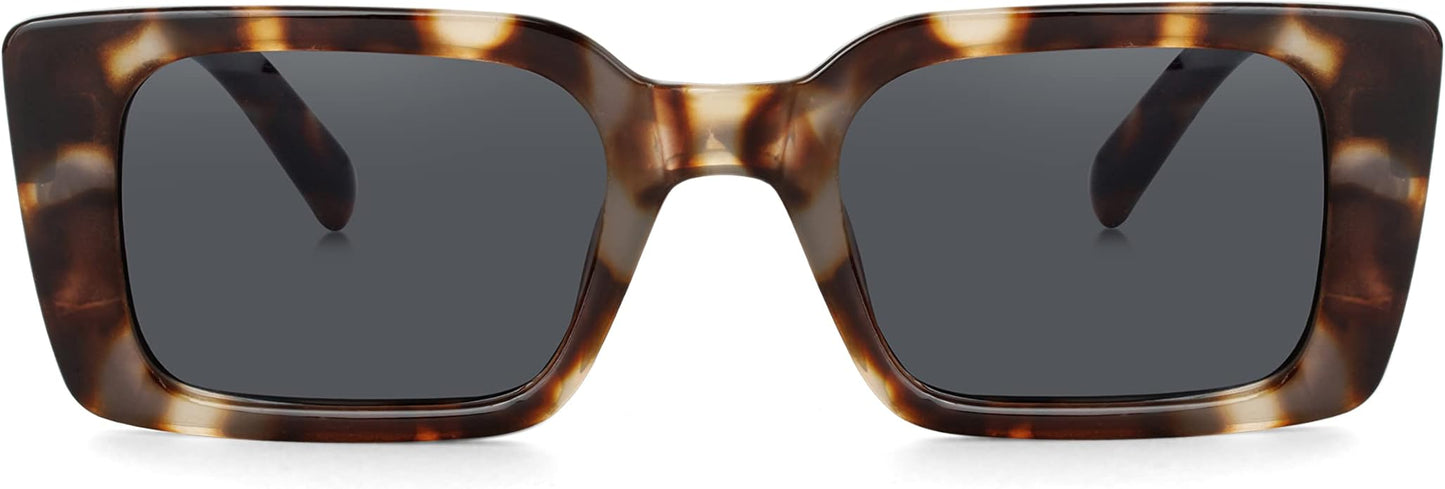 Onrtry Rectangle Sunglasses for Women Men Vintage Fashion Sun Glasses