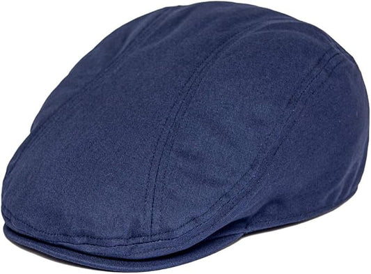 BOTVELA Men Cotton Twill Newsboy Flat Ivy Driving Hat Fitted Cap