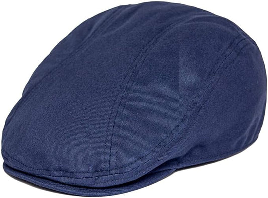 BOTVELA Men Cotton Twill Newsboy Flat Ivy Driving Hat Fitted Cap