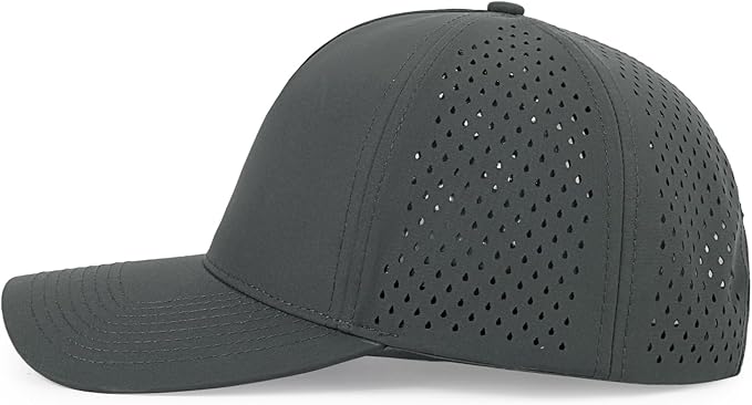 kozinu Quick Dry Baseball Cap Curved Brim Snapback Hat Laser Cut Mesh Ball Cap Golf Ball Cap for Men Women