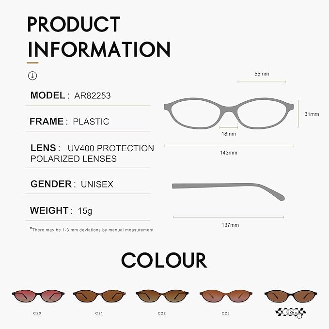 Retro Oval Cat Eye Sunglasses for Women Y2k Trendy Narrow Sunnies Designer Sun Glasses AR82253