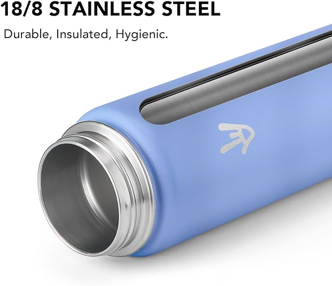 Enerbone 32 oz Insulated Water Bottle, Stainless Steel Bottle with Carrying Strap, Double-Wall Vacuum Insulation Design, Leakproof Sports Bottle with Straw, Keep Drinks Cold or Hot for Hours