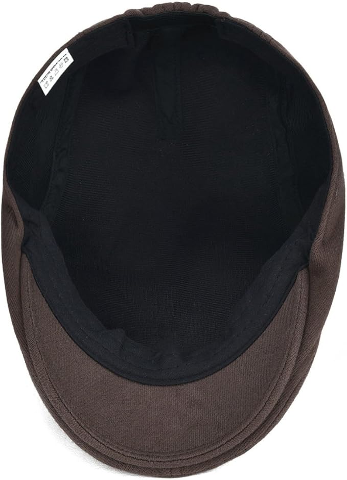 VOBOOM Men's Cotton Flat Ivy Gatsby Newsboy Driving Hat Cap