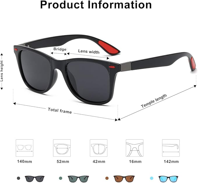 SOJOS Polarized Sports TR90 Sunglasses for Running Cycling Fishing Golf Driving SJ2101
