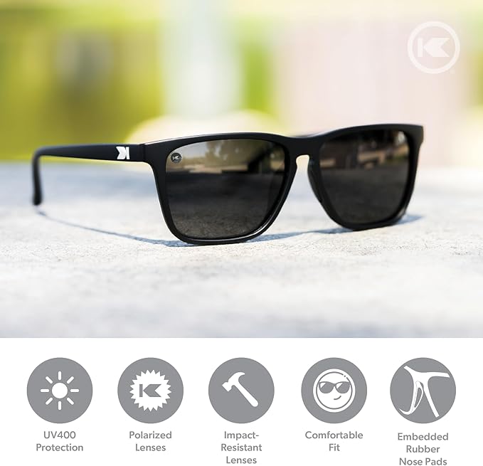 Knockaround Fast Lanes and Fast Lanes Sport Polarized Lightweight Sunglasses for Men & Women - UV400 Protection - Running