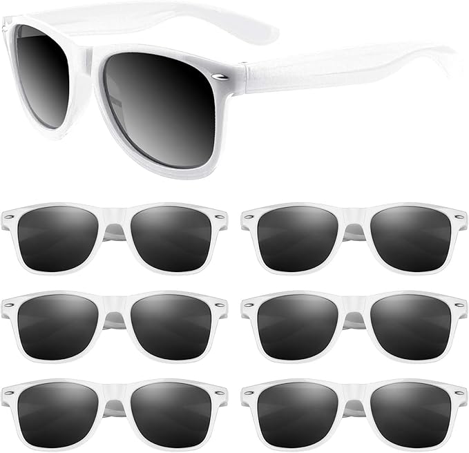 ASTARON Black Sunglasses Bulk, 6/12/24/48 Pack Sunglasses Party Favors for Summer Beach Pool Birthday Wedding Party Supplies