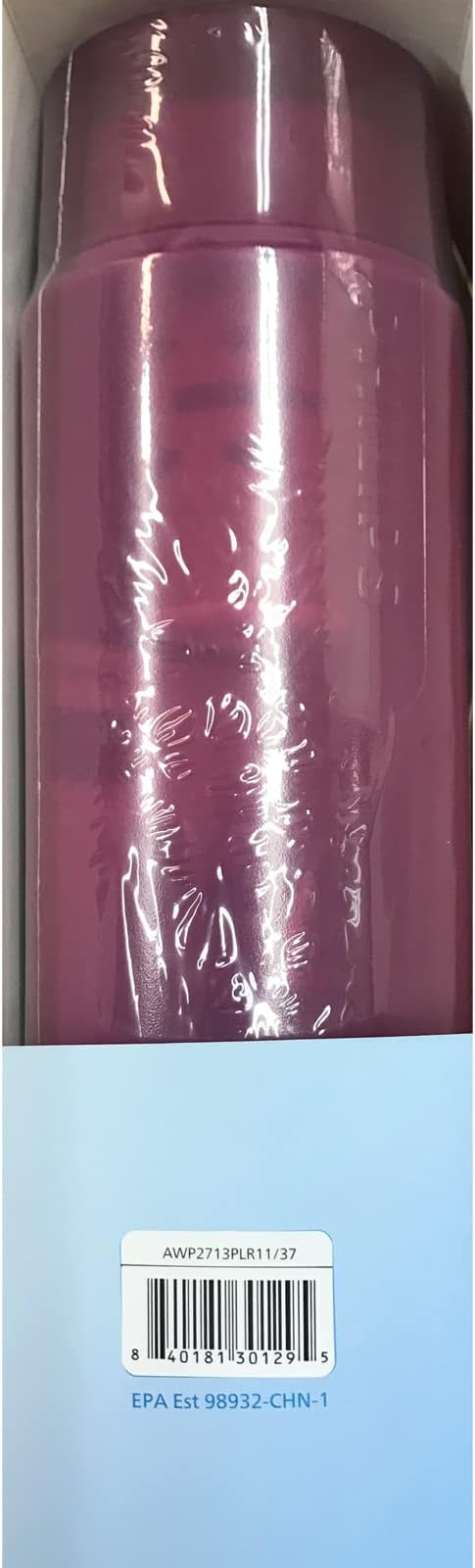 Philips Water GoZero Active BPA-Free Water Bottle with Fitness Tap Water Filter, Sport Squeeze Water Bottle, Lightweight, 24 oz with Fitness Filter, Plum