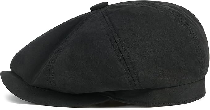 BOTVELA Men's Newsboy Gatsby Hat Cotton Vintage Flat Ivy Cabbie Cap
