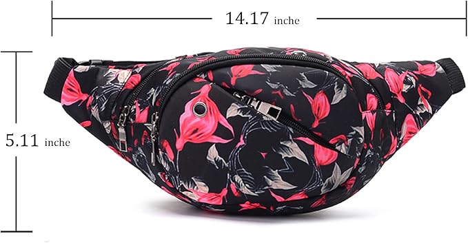 DAITET Crossbody Fanny Pack for Men&Women,Large Waist Bag & Hip Bum Bag with Adjustable Strap for Outdoors Workout Traveling Casual Running Hiking Cycling