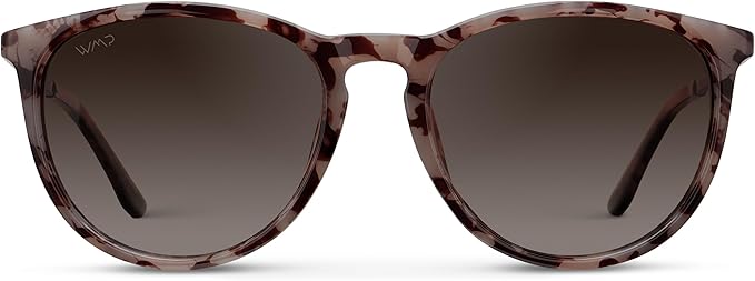 WearMe Pro Women's Round Sunglasses with Polarized UV Protection, Trendy Retro Designer Style