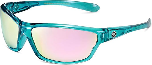 Nitrogen Polarized Wrap Around Sport Sunglasses for Men Women UV400 Driving Fishing Running Sun Glasses