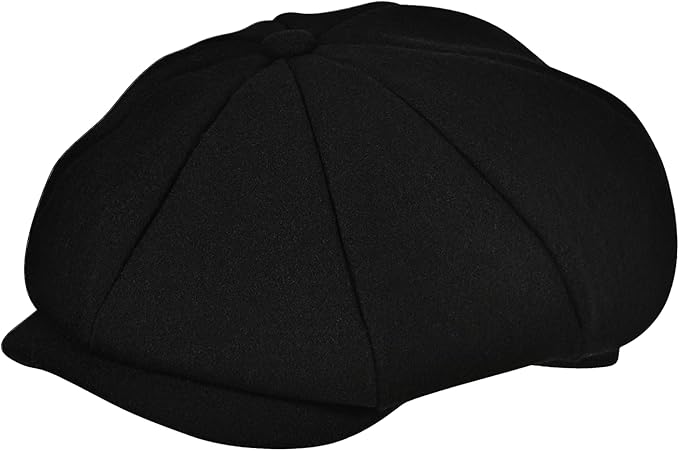 POUDAY Wool Blend Newsboy Cap for Men Irish Cap Newsboy Hat Newsies Cabbie Hat