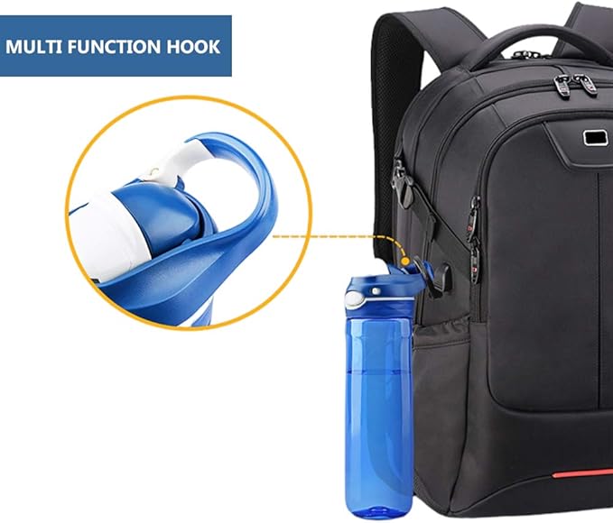 DEARART 20oz Blue Sport Water Bottle with No Straw, Leakproof Clear Bottles Has Handle, Wide Mouth Easy Clean Carry Easily, Suit Sports School Office Yoga Gym Home etc.