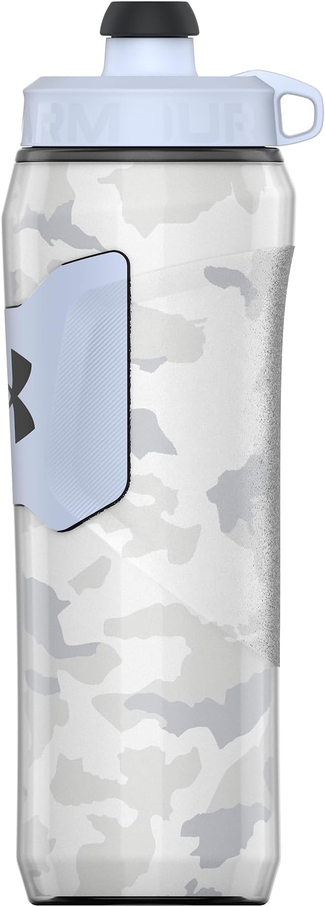 Under Armour 28oz Playmaker Squeeze Insulated 2 - Sports Water Jug, Leak Resistant for Baseball, Football & More, White Woodland